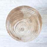 Krakatau Volcano Timber Stool Natural side view - My Home Design AU
