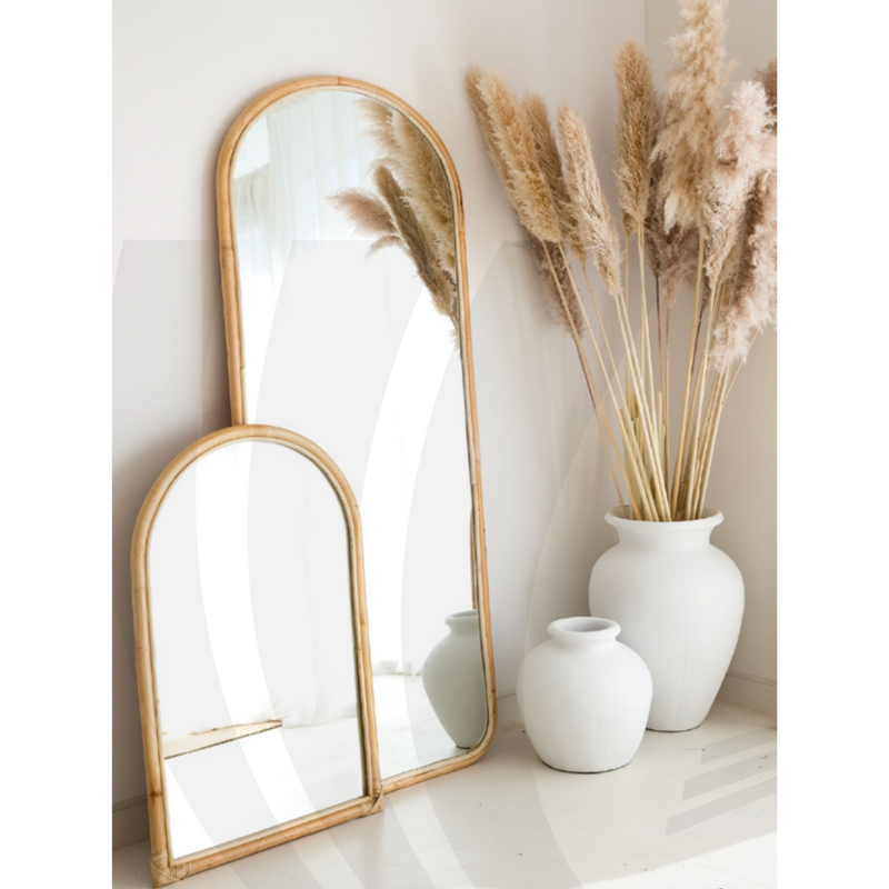Madagascar Rattan Arch Mirror