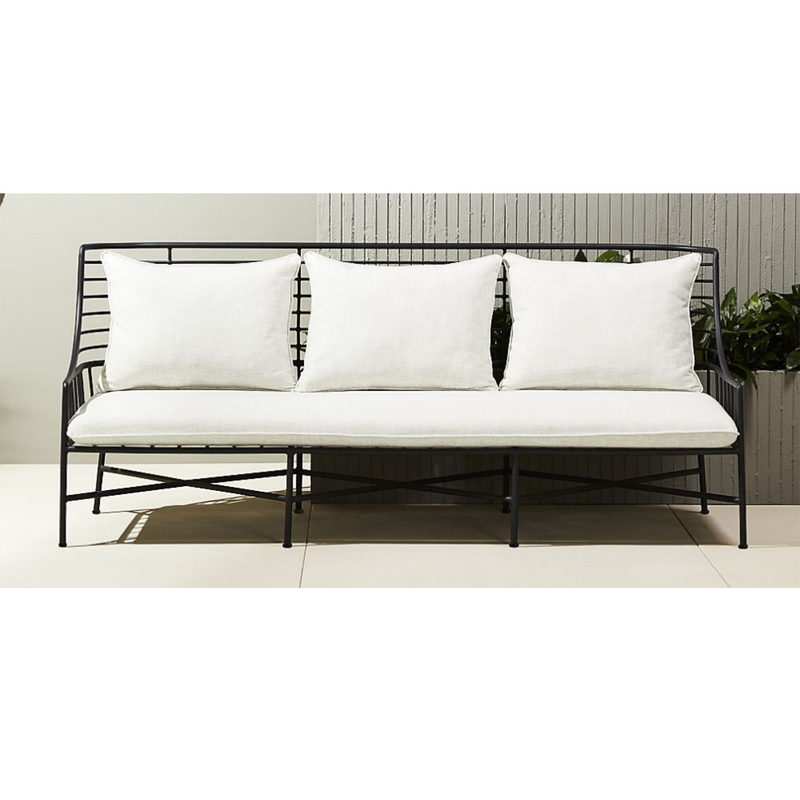 Metal outdoor deals couch