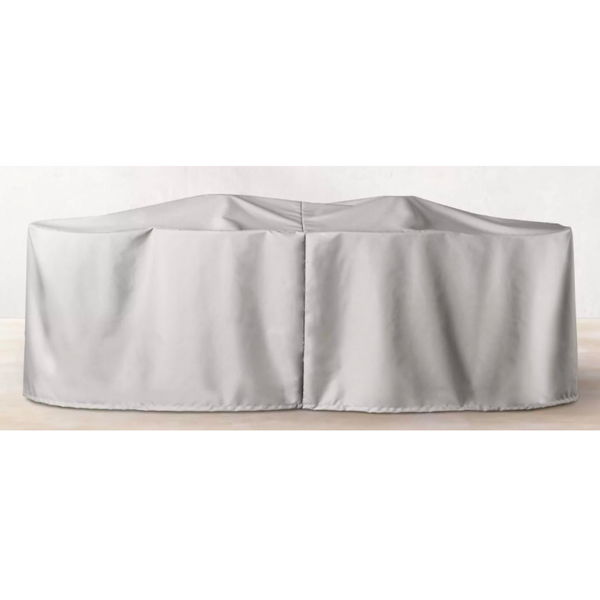 White Waterproof Outdoor Sofa Cover - Palm Jungle Twins