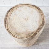 Puka Shell Beach Timber Stool Natural