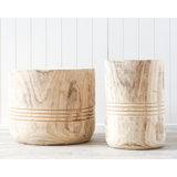 Puka Shell Beach Timber Stool Natural