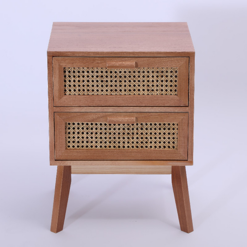 Seashell Rattan Bed Side Table (6839072653494)