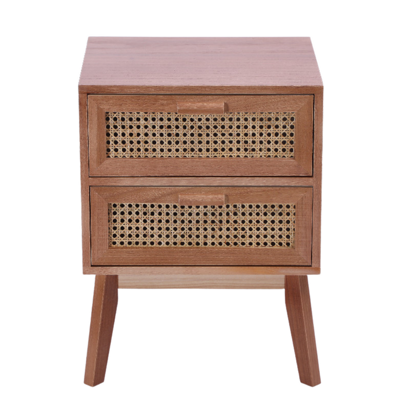 Seashell Rattan Bed Side Table (6839072653494)