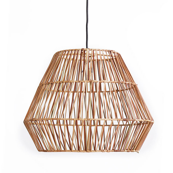 Rattan best sale woven lampshade