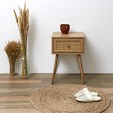 White Sands Bed Side Table Rattan (6839033757878)