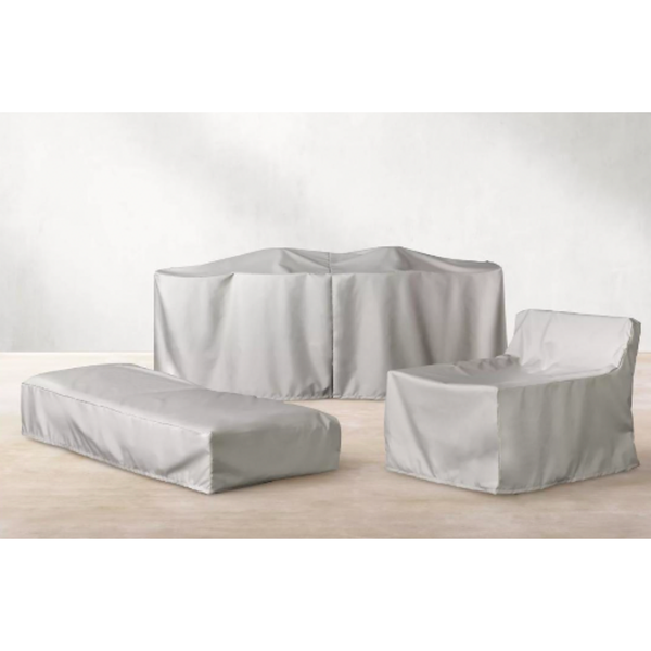 White Waterproof Outdoor Chairs Cover - Deep Ocean Armchair