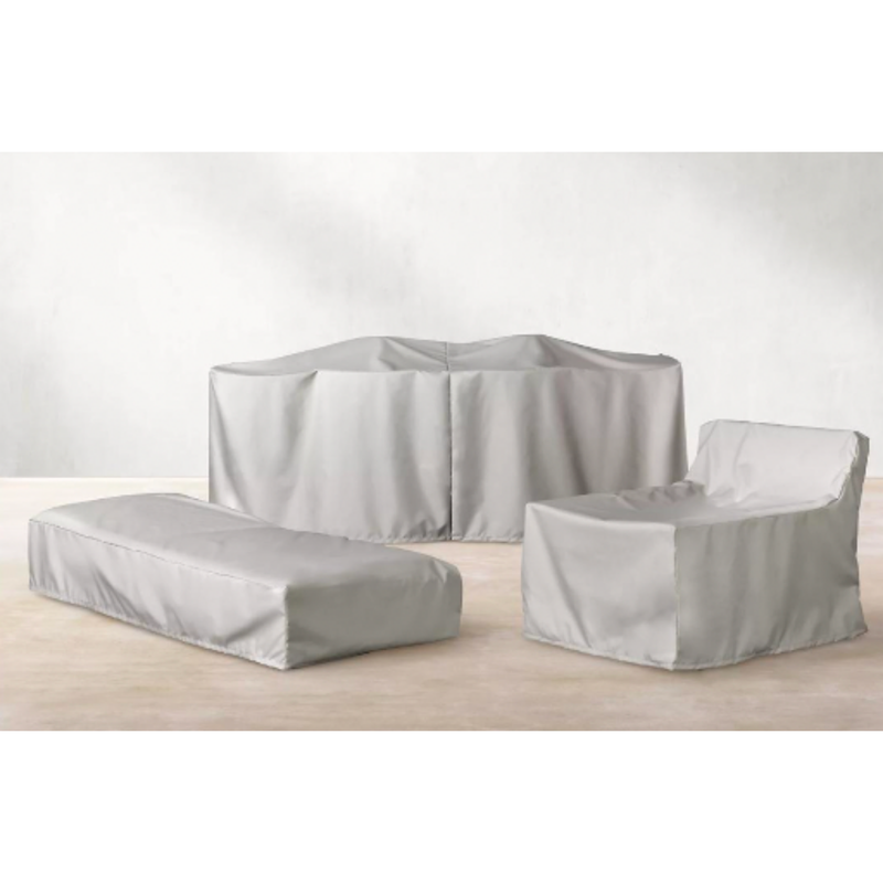 White Waterproof Outdoor Chairs Cover - Deep Ocean Armchair