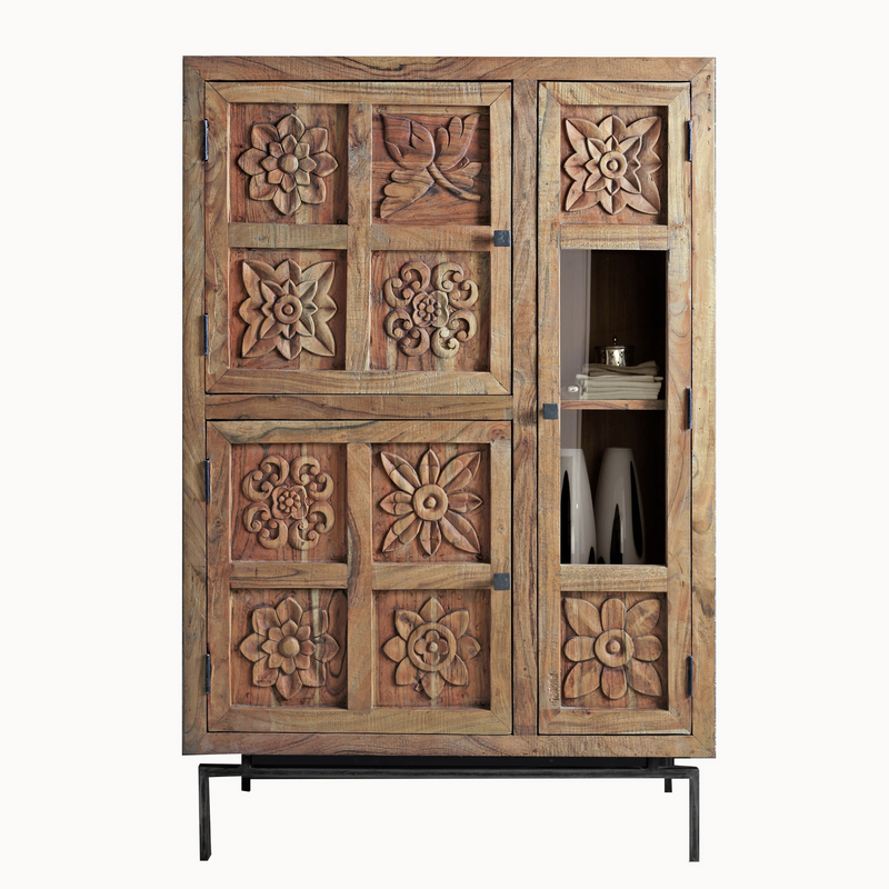 Wood Flowers Cabinet (6999833575606)
