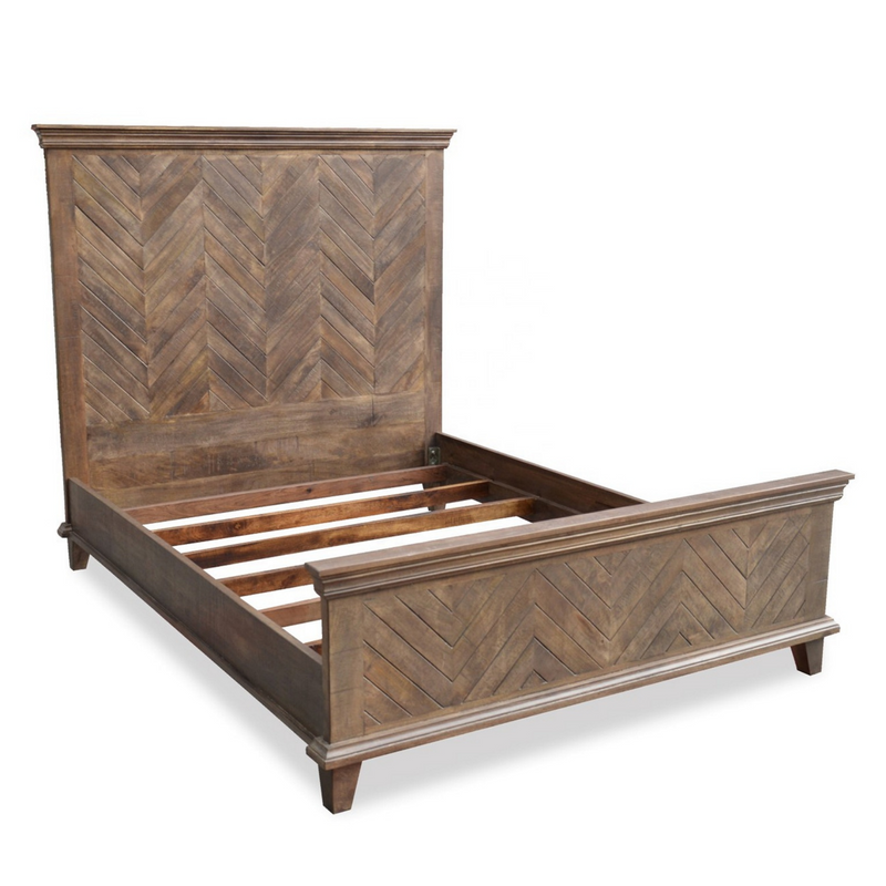 Wood Piramides Bed (6970515325110)